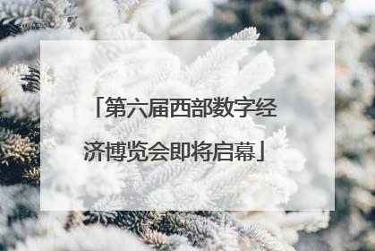 第六届西部数字经济博览会即将启幕